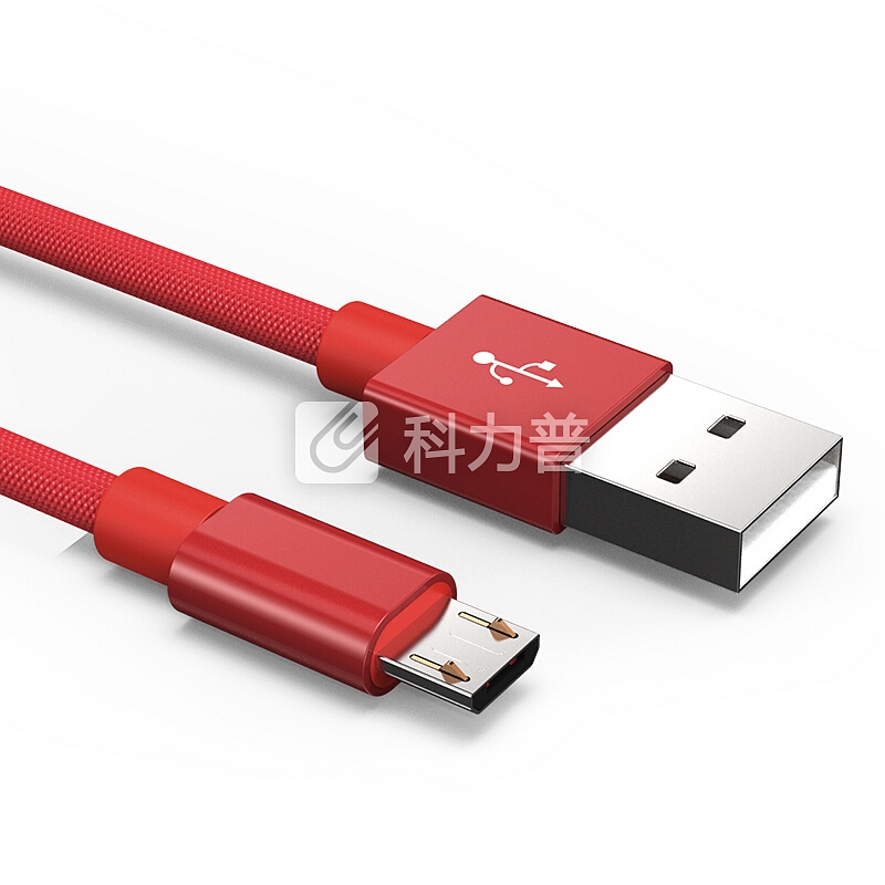 乐接LEJIE Micro USB安卓数据线/充电线短线 0.25米 红色 适用小米红米/华为荣耀/魅族魅蓝 LUMC-1025H