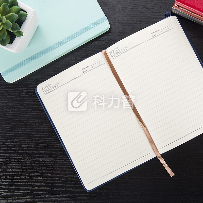 金隆兴(Glosen)时尚简约笔记本子 创意商务记事本办公文具加厚皮面本学生日记本会议记录本子 8268 黑色