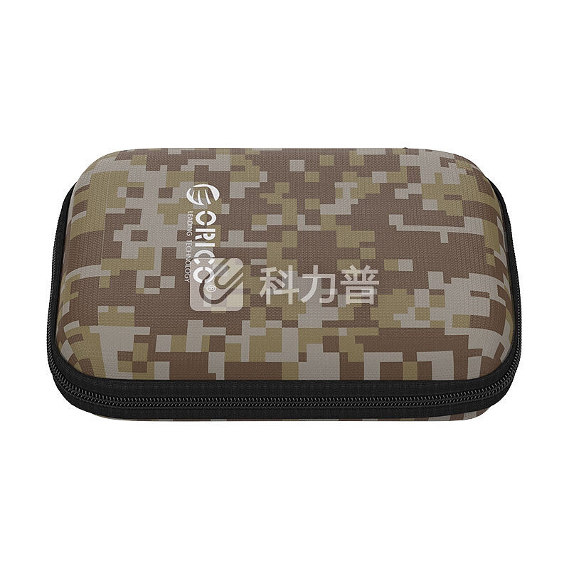 奥睿科(ORICO)2.5英寸移动硬盘保护包 分类收纳包多功能便携防震保护套盒子 迷彩PH-HD1