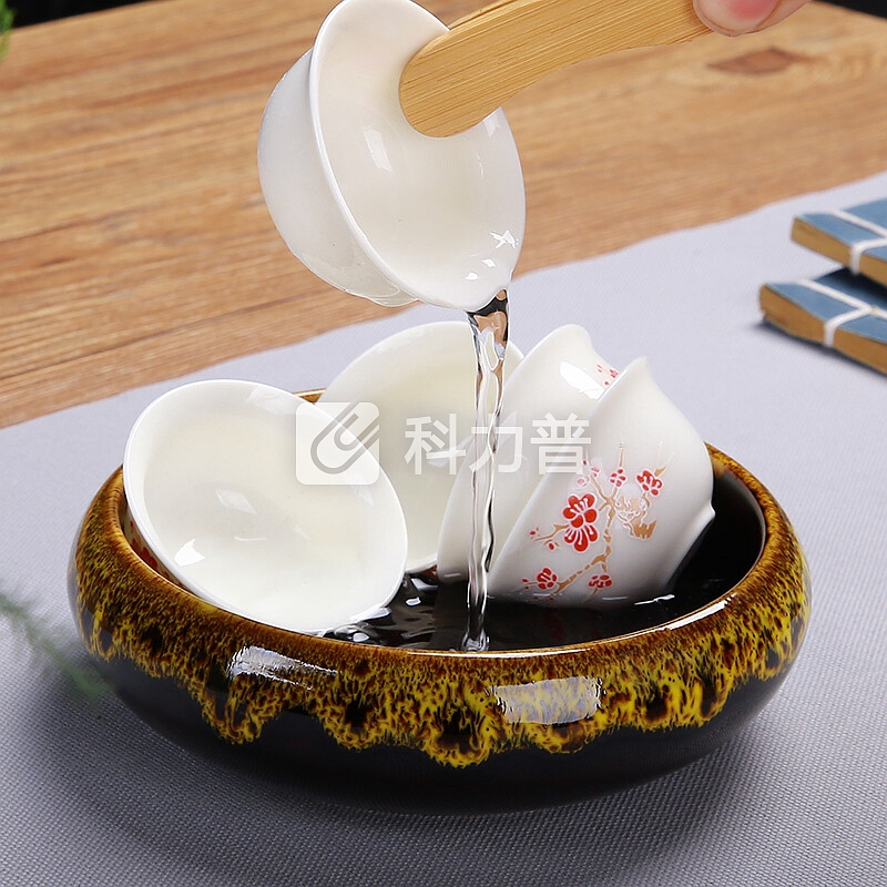 龙寅 茶洗茶具笔洗窑变陶瓷配件茶道六君子零配水盂水洗茶碗