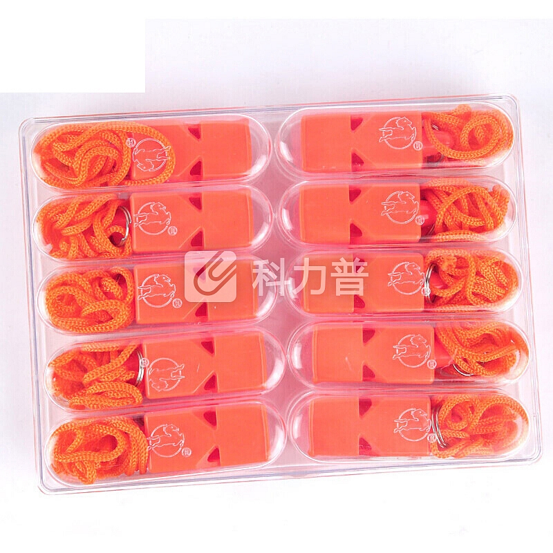 谋福 CNMF 8560 经典篮球裁判口哨 足球口哨 运动装备 黑哨红哨 儿童口哨 教练哨子 (橘红款 口哨)