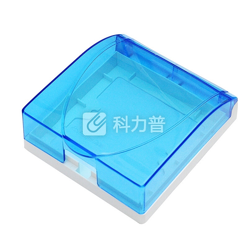 飞雕(FEIDIAO)开关插座防水盒 86型蓝色透明通用防溅盒面盖 防水罩(仅暗装用不含插座)
