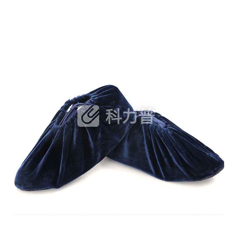 香柚小镇 加厚型绒布鞋套可反复洗家用防尘鞋罩耐磨防滑底彩色 5双装