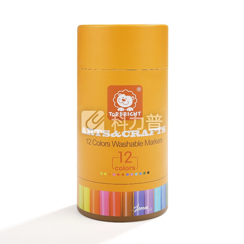 特宝儿 topbright 12色儿童水彩笔可水洗儿童绘画 宝宝水彩画笔