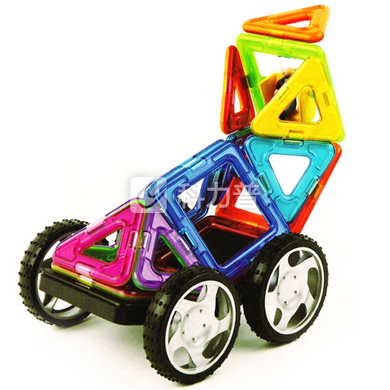 费雪(Fisher Price)玩具 磁力构建片 百变提拉拼插模型积木磁性玩具 48片摩天轮套组2010