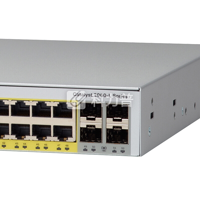 思科(CISCO)WS-C2960L-48PS-AP 智能中文WEB界面管理 48口千兆POE+4光口交换机