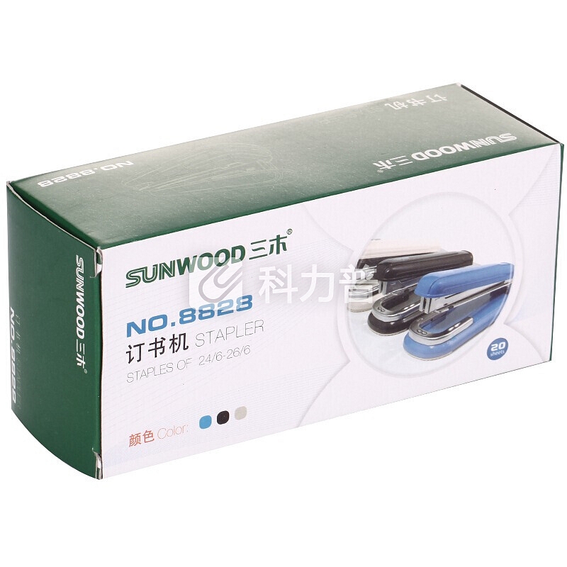 三木(SUNWOOD) 8828 12#多功能订书机/订书器 黑色
