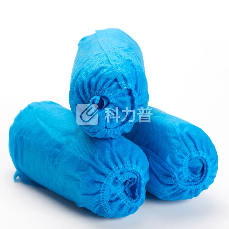 庭好 一次性鞋套家用100只装 室内加厚加大透气无纺布鞋套 通用均码 防尘耐磨防滑脚套 TH7619