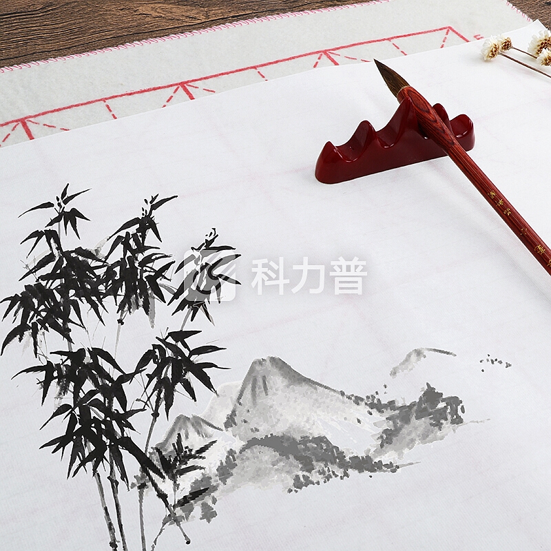绍泽文化 文房四宝宣纸 毛笔书法书画练习用纸 生宣四尺四开 100张/刀