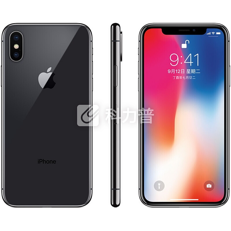 Apple 苹果 iPhone X 全面屏全网通4G智能手机 深空灰色(64GB)一年碎屏险