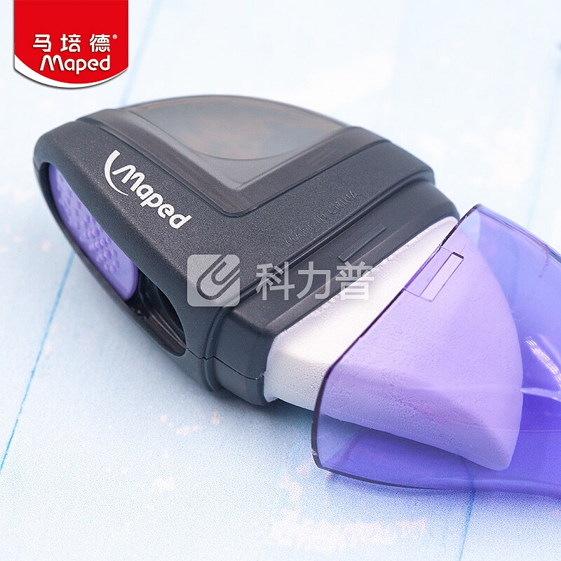 马培德 Maped 马培德（Maped） CH048110 尚酷转笔刀橡皮组合 绿色、紫色、红色颜色随机