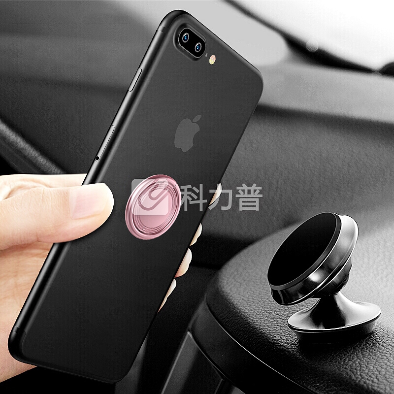ESCASE 指环扣支架手机支架金属指环扣纤薄华为手机iphone三星荣耀苹果手机磁吸车载支架指环扣7Plus玫瑰金