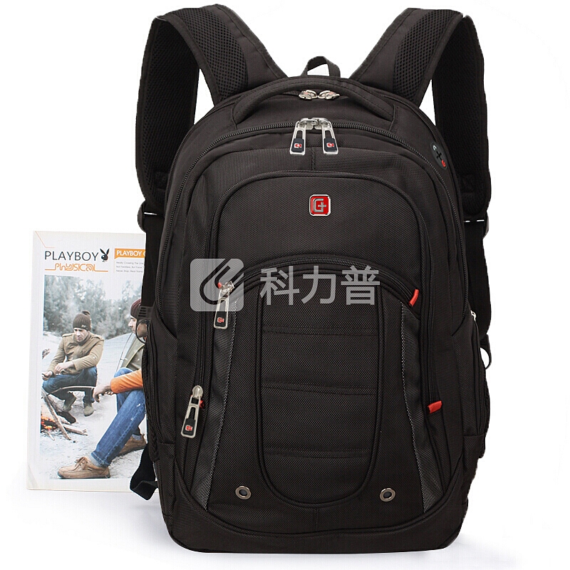SVVISSGEM 双肩包书包 防水商务笔记本电脑包15.6英寸 大容量双肩背包男 SA-9360III黑色