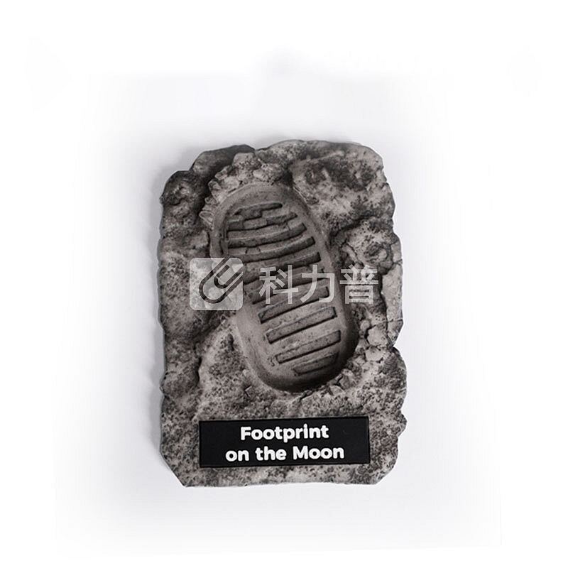 航天文创 航天文创（AstroReality） 月球上的脚印AR磁贴冰箱贴 阿波罗11号登月 手办 创意礼物 黑科技 星球贩子