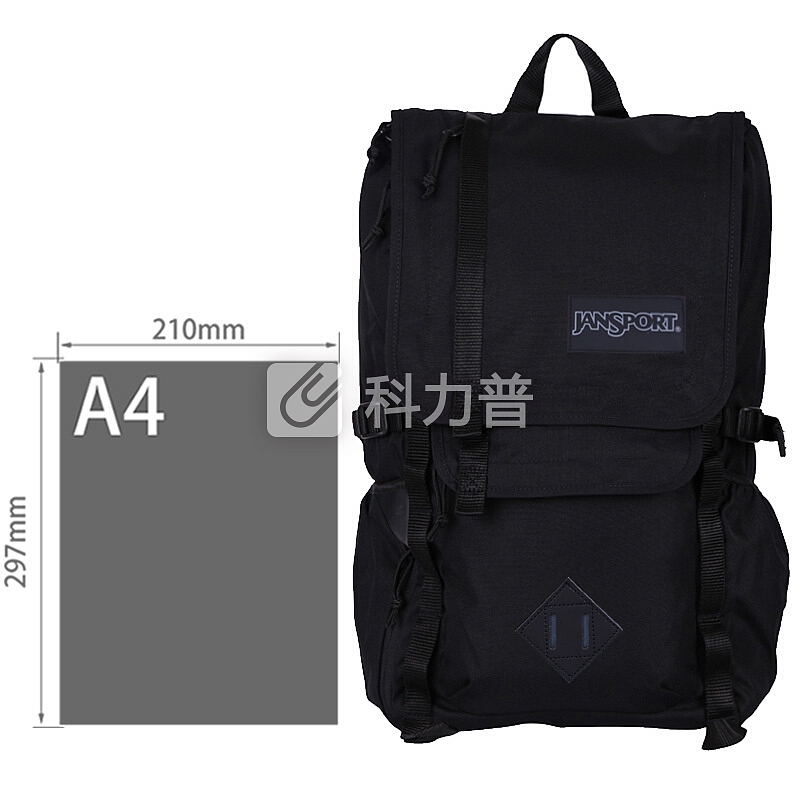 JANSPORT JANSPORT杰斯伯15英寸电脑双肩包背包书包T52S008黑色