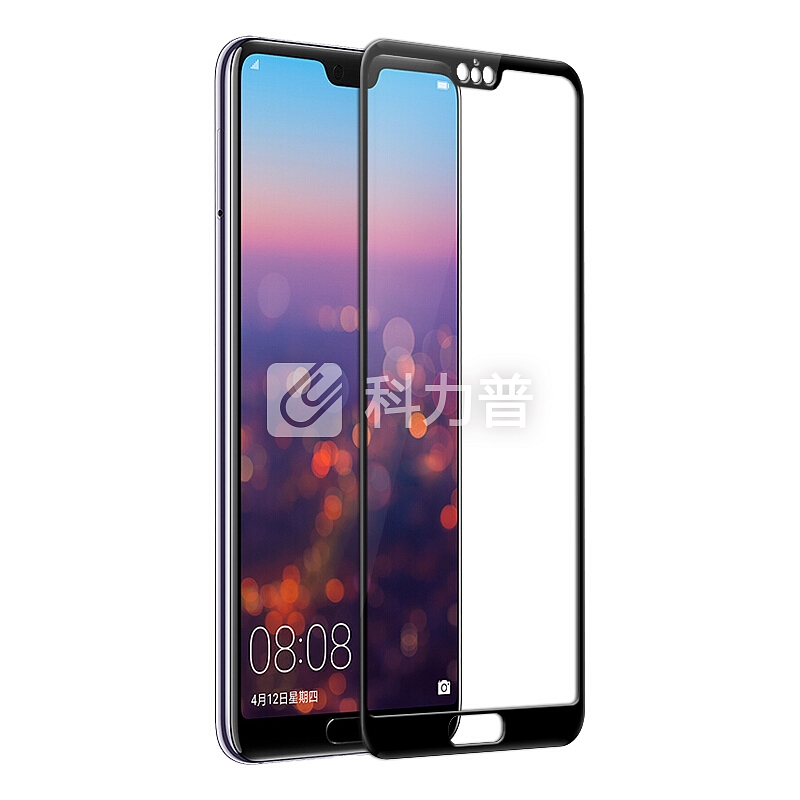 ESCASE 华为P20钢化膜 华为P20钢化膜全屏 华为钢化膜 全屏 黑色
