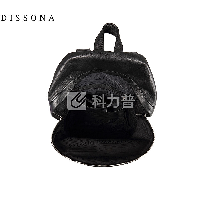 DISSONA 迪桑娜（DISSONA）欧美时尚女包小双肩包时尚防泼水通勤简约手提女士真皮背包 81820194026000 黑色
