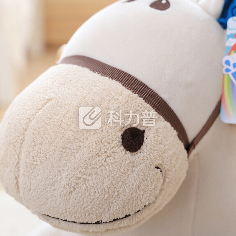 zak! ZAK！卡通音乐多功能儿童实木摇摇马 木马摇摇车 婴儿毛绒玩具 周岁生日礼物 带马鞍俏皮马