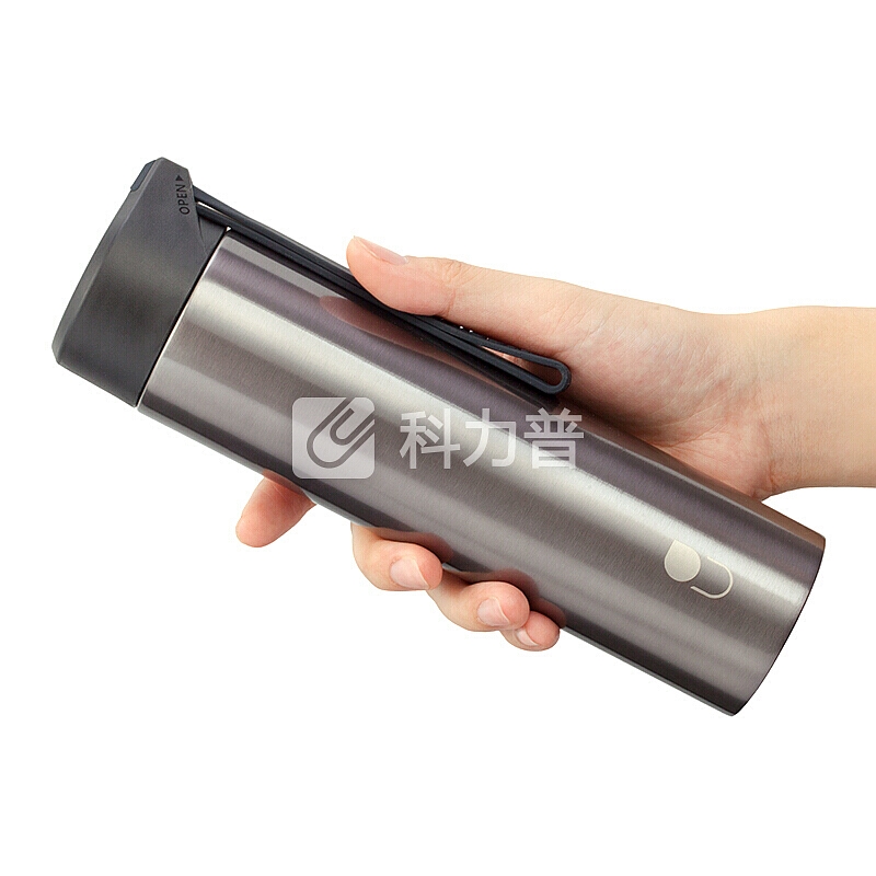 【全场五折】不锈钢保温杯茶杯商务简约创意水杯旋转盖轻量杯便携旅行户外直身杯 闪耀 钛金灰 钛金灰 330ML