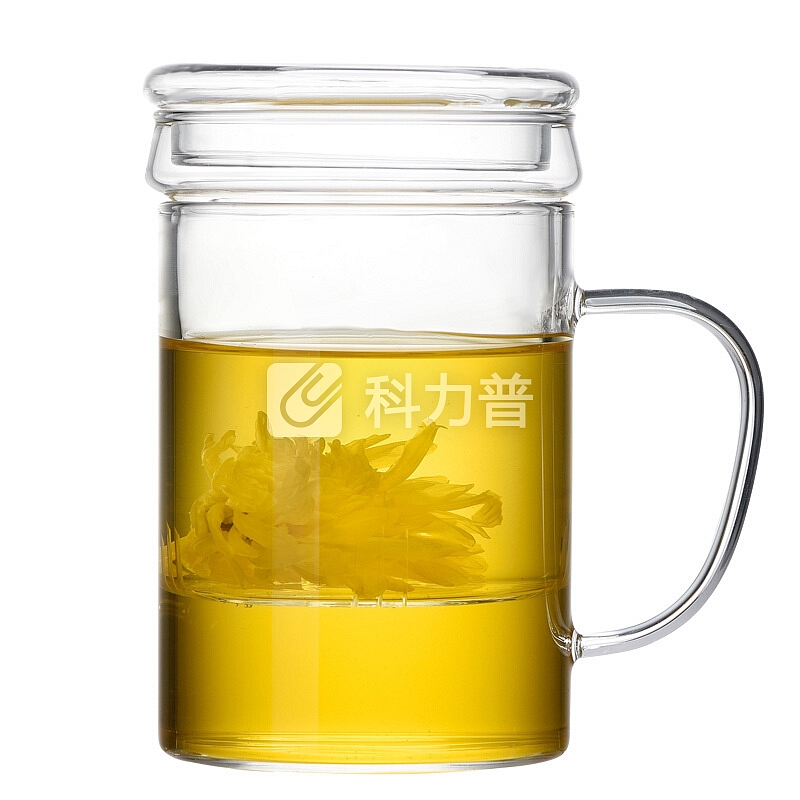 青苹果 GREEN APPLE 青苹果 高硼硅玻璃杯茶水分离杯双层耐热泡茶杯子带过滤玻璃水杯GPB02
