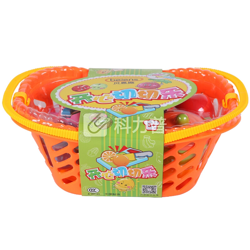 贝恩施(beiens)儿童益智玩具 水果蔬菜切切乐仿真过家家玩具21件B8102-04