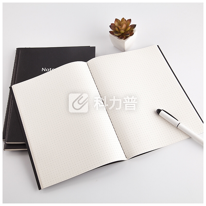 广博京东自营A5B5笔记本文具超市牛皮纸本子复古简学生练习本车线本子记事本日记本商务办公用品单本装 40张A5车线本/牛皮黑色/点格内页/单本装