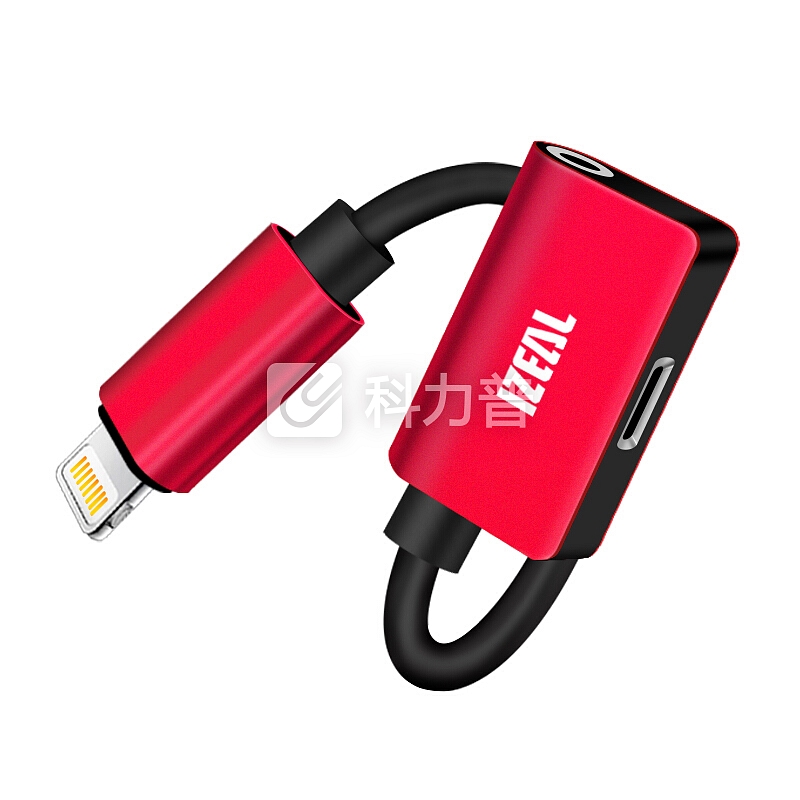 IZEAL IZEAL 入耳式游戏耳机 +苹果耳机转接头手机充电二合一音频转换器 红色 适用于Xs Max/XR/X/8/7
