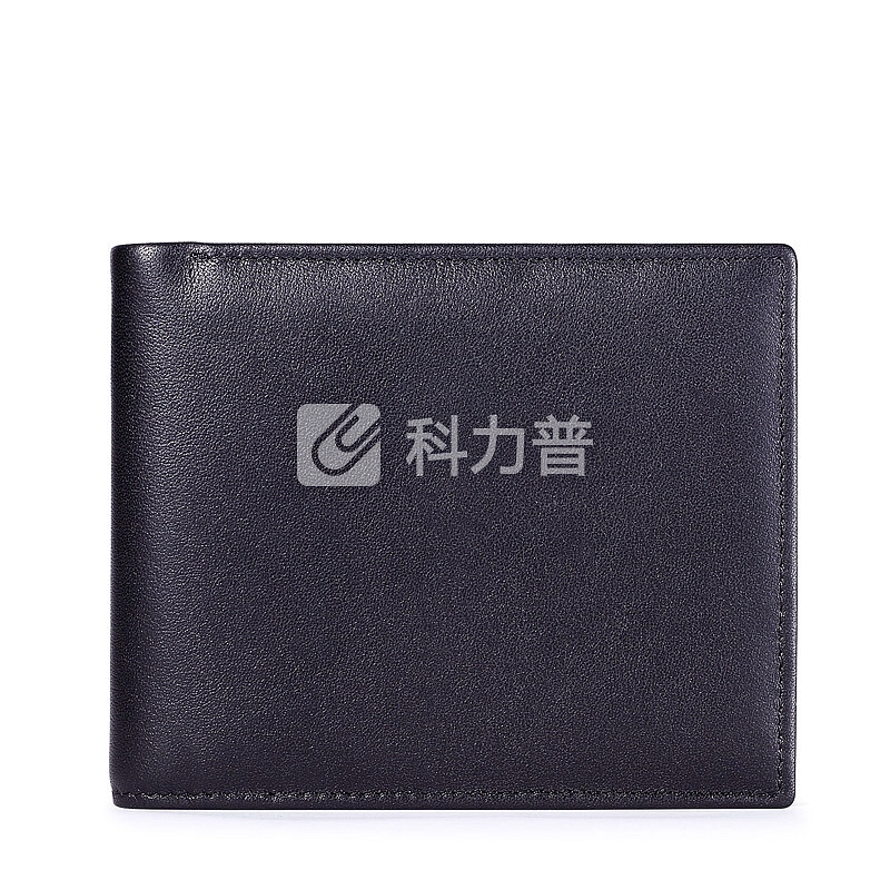 皮尔卡丹(pierre cardin)钱包男士新款短款头层牛皮钱夹欧美商务潮礼盒 JFA509291A黑色