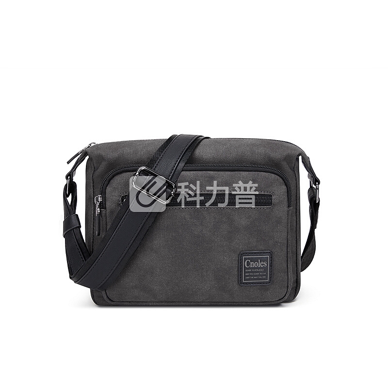 蔻一(Cnoles) 单肩包男包复古休闲斜挎包时尚潮流小背包 W170迷彩绿