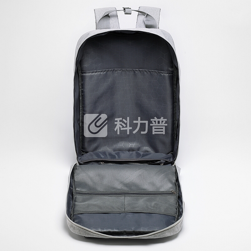 第九城(V.NINE) 双肩包男士电脑包13/14/15.6英寸商务休闲大容量旅行背包防水书包 VD7BV33913J 灰色