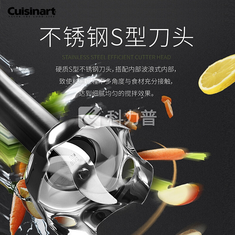 Cuisinart 美膳雅 Cuisinart家用小型手持多功能料理棒 大功率搅拌榨果汁机绞肉打蛋器婴儿宝宝辅食CSB-179CN