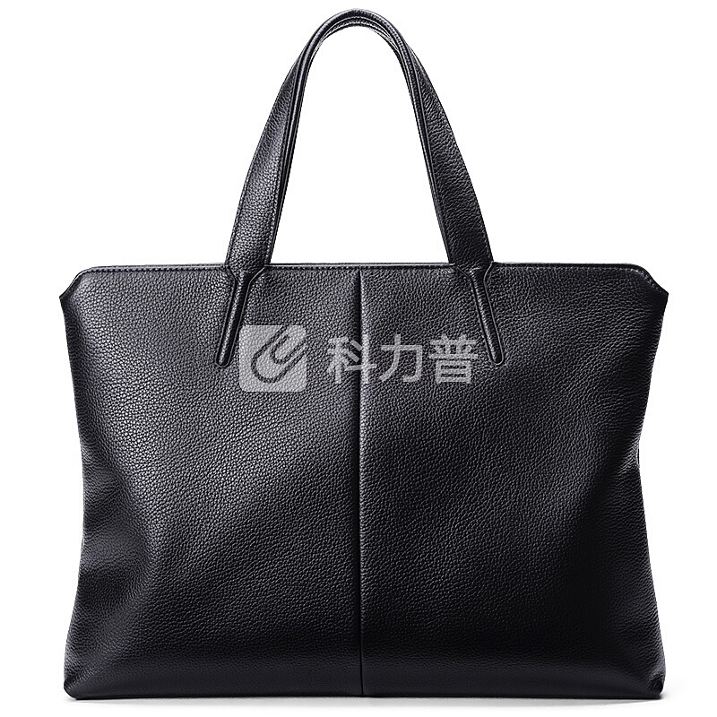 POLO POLO 男包商务公文包头层牛皮休闲男士手提包大容量电脑包ZY042P103J 黑色