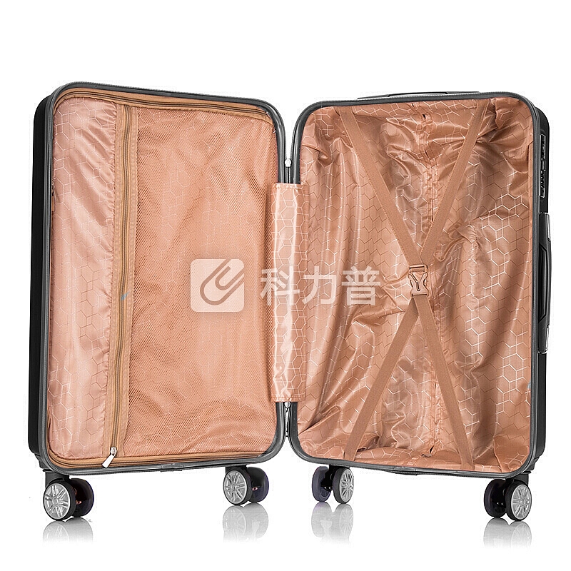 卡帝乐鳄鱼(CARTELO) 拉杆箱 万向轮旅行李箱 20英寸登机箱密码箱行李箱子 幻影黑