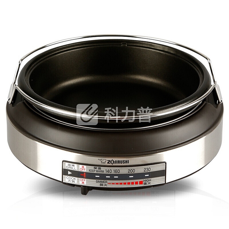 象印 ZOJIRUSHI 象印（ZOJIRUSHI）不锈钢多功能电火锅烧烤料理锅蒸煮锅EP-RAH30C-XJ