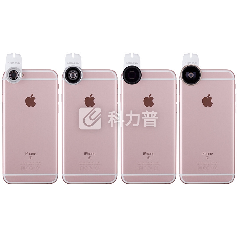 摩米士(MOMAX)X-Lens 4合1精英手机镜头套装 120°广角+15X微距+180鱼眼+CPL偏光 混色