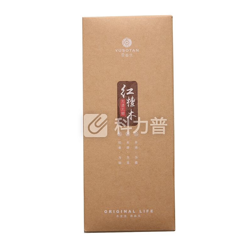 原森太红檀木实木筷子家用木筷10双套装礼品筷无漆无蜡