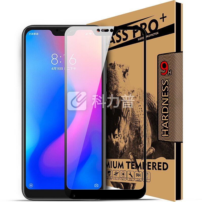 KOOLIFE 红米6Pro钢化膜 MI6pro钢化膜 全屏高透高清 手机保护贴膜非水凝 适用于小米红米6PRO-黑色