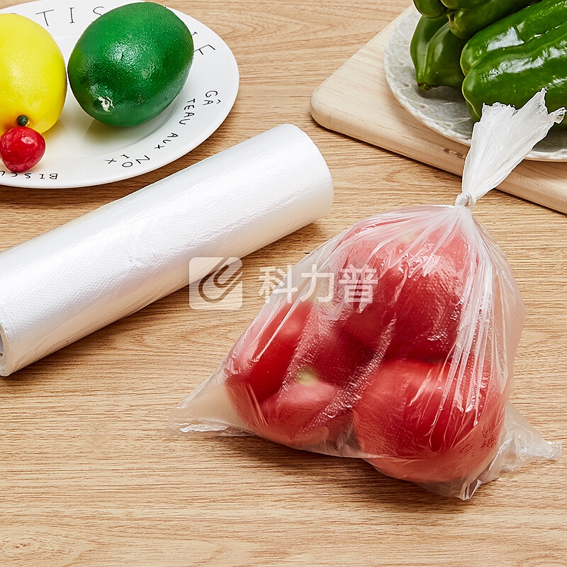 乐嘉洁一次性保鲜袋平口点断式食品袋超市连卷袋加厚型20*30cm200只装