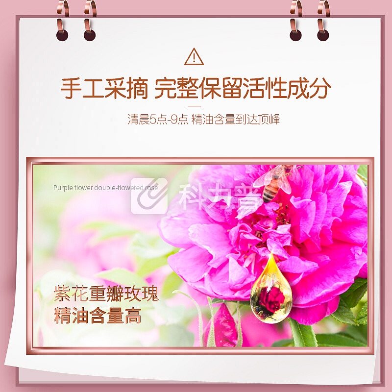 法兰琳卡 玫瑰花苞水多糖保湿面贴膜25ml*5片(补水保湿提亮肤色男女士)