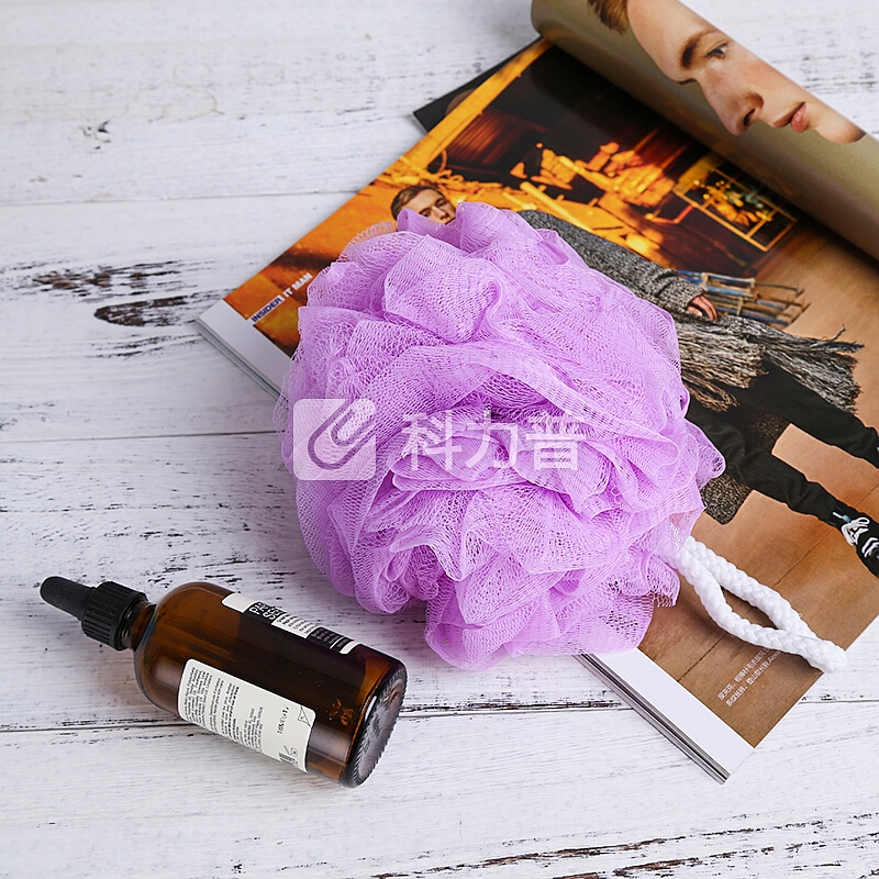 绿之源 浴球洗澡超柔沐浴花搓澡搓背泡泡爽洗浴用品泡澡求高级洗澡用具沐浴球(紫色)