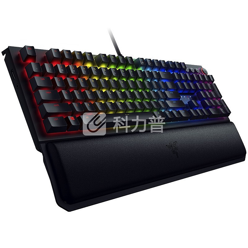 雷蛇(Razer)黑寡妇蜘蛛精英版RGB背光游戏机械键盘迅游7天加速卡套装 黑色(雷蛇键盘) 黑色-绿轴