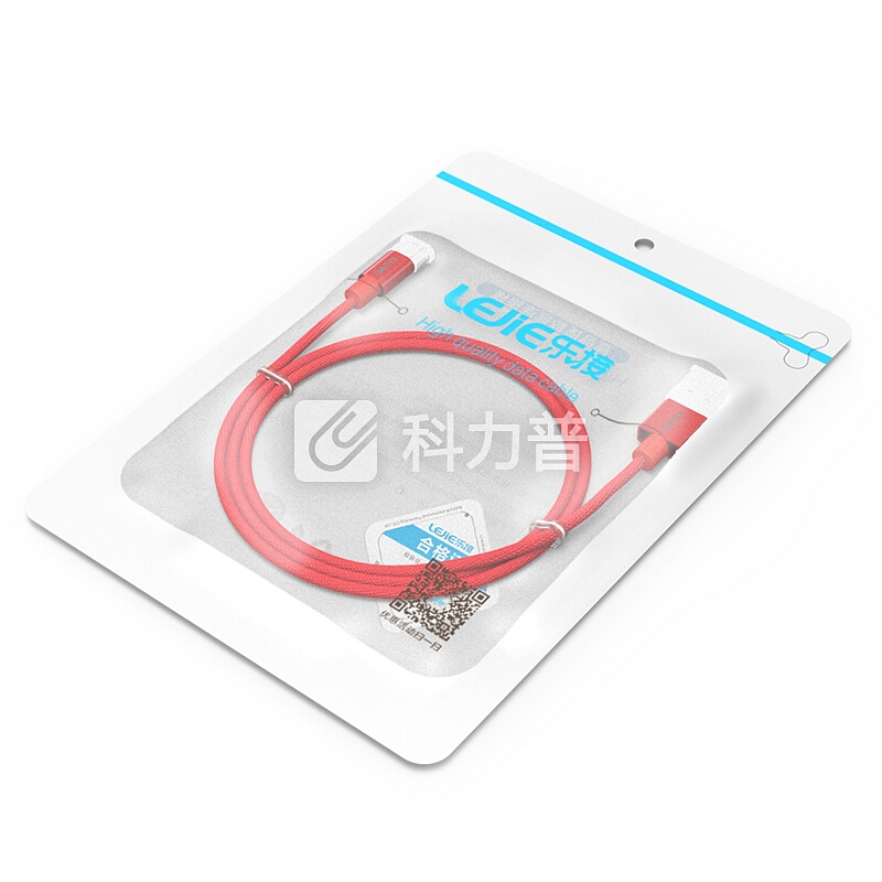 乐接LEJIE Micro USB安卓数据线/充电线短线 0.25米 红色 适用小米红米/华为荣耀/魅族魅蓝 LUMC-1025H