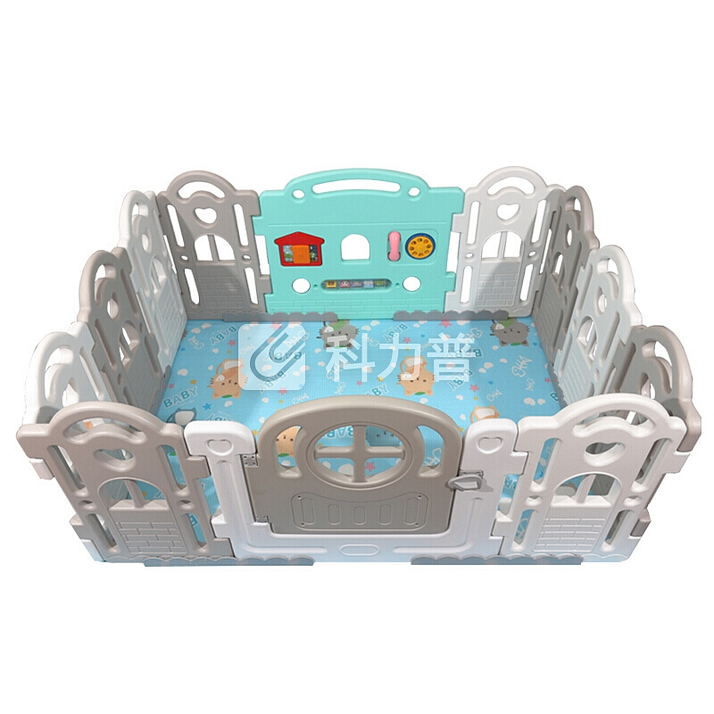 多喜兔儿童玩具 韩国品牌多喜兔儿童安全学步围栏环保安全PE材质加高加厚款 单片