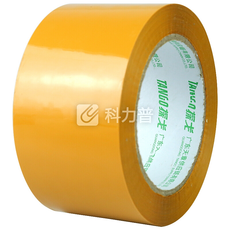 天章办公(TANGO) 探戈高品质封箱胶带胶带打包宽胶带60mm*100y(91.4米)米黄色 30卷/箱