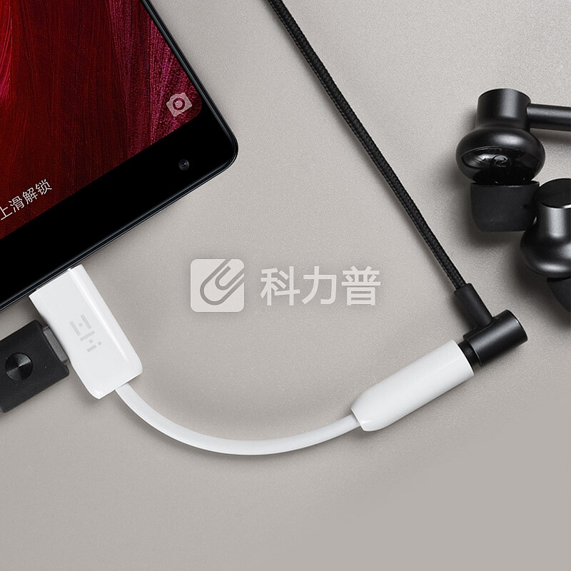 ZMI(紫米)USB-C转3.5mm 二合一数据线 充电器线 音频转换器 耳麦连接线 支持小米 华为 坚果等 AL711