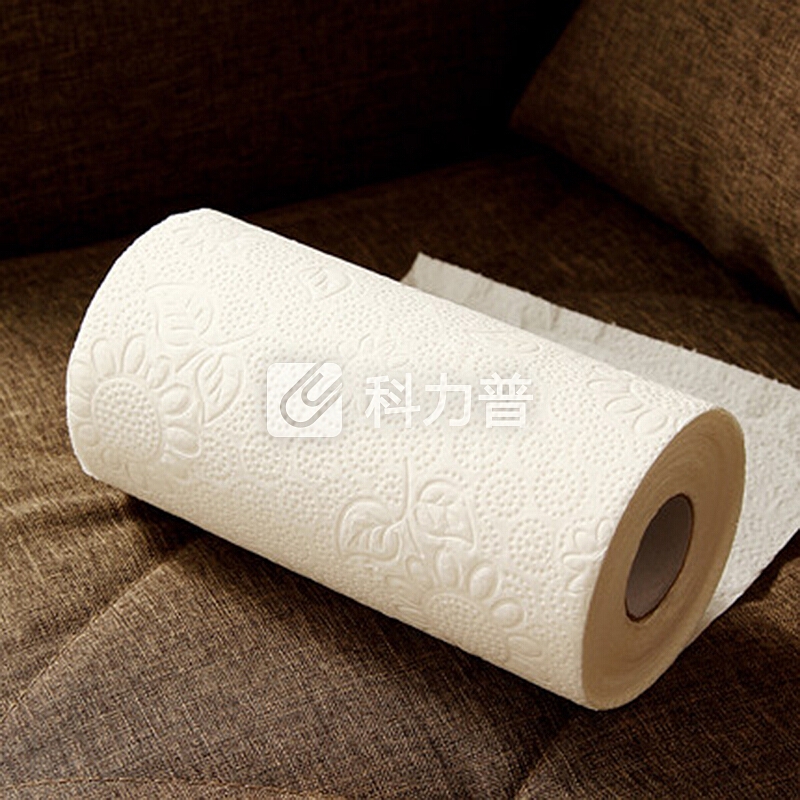 欧润哲 擦手纸 65节浴室清洁厨房吸水吸油用纸卷纸纸巾 12卷装