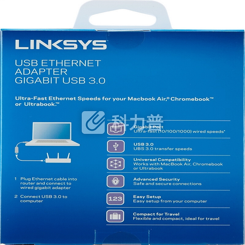 领势(LINKSYS)USB3.0转千兆以太网适配器 网口转换器笔记本外接网线