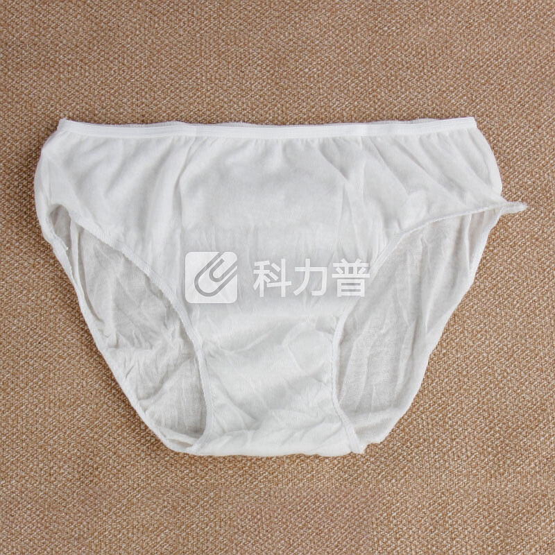 庭好 一次性内裤女白色纯棉L码 出差旅行便携3条装男女款尺码可选 TH7608