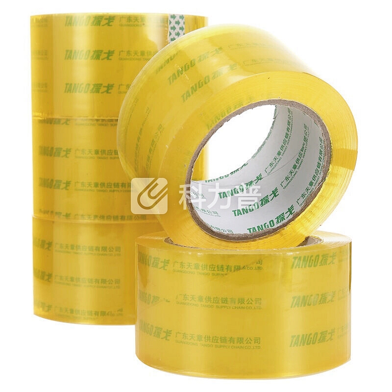 天章办公(TANGO) 探戈高品质透明封箱胶带打包胶带60mm*100y(91.4米/卷) 5卷装