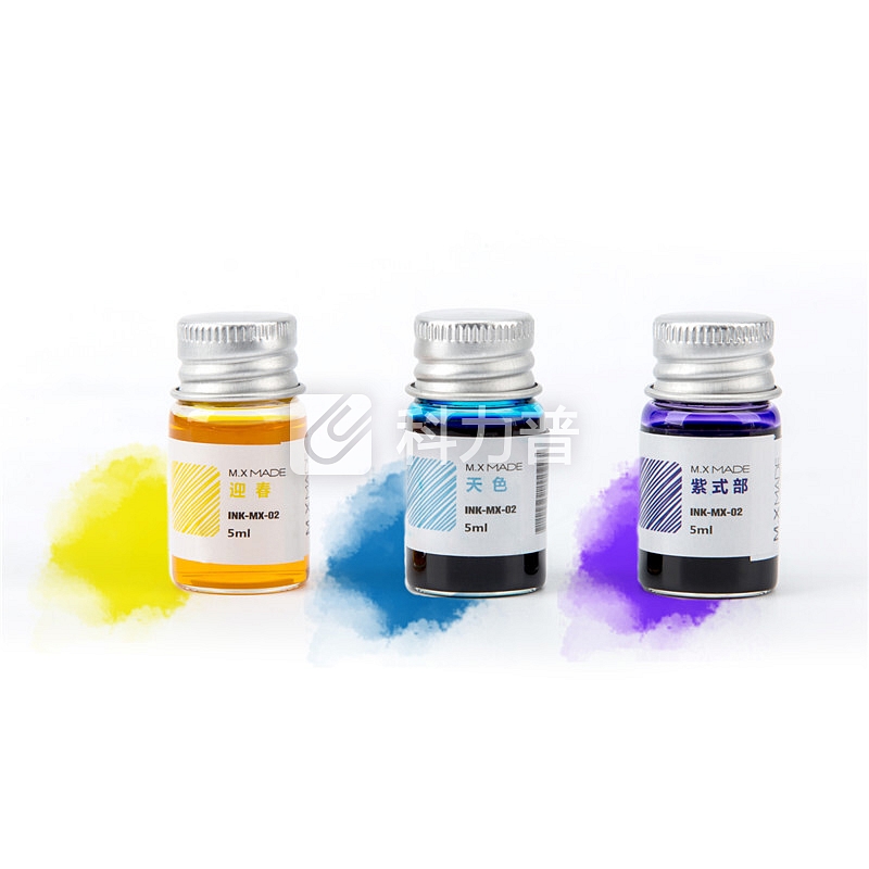 kinbor玻璃笔蘸水笔文具套装(配5ml染料墨水/笔架) 蓝DTB90247